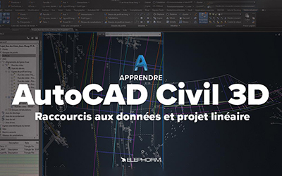 AutoCAD Civil 3D - Raccourcis aux données et projet linéaire
