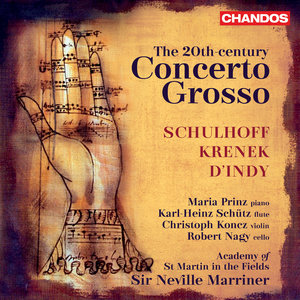 Schulhoff: Concerto doppio - Krenek: Concertino - D'Indy: Concert