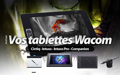 Tablette graphique Wacom - Bamboo, Intuos, Cintiq