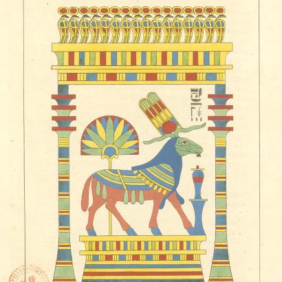 Dieu du panthéon egyptien, décrit par Champollion et dessiné par Dubois